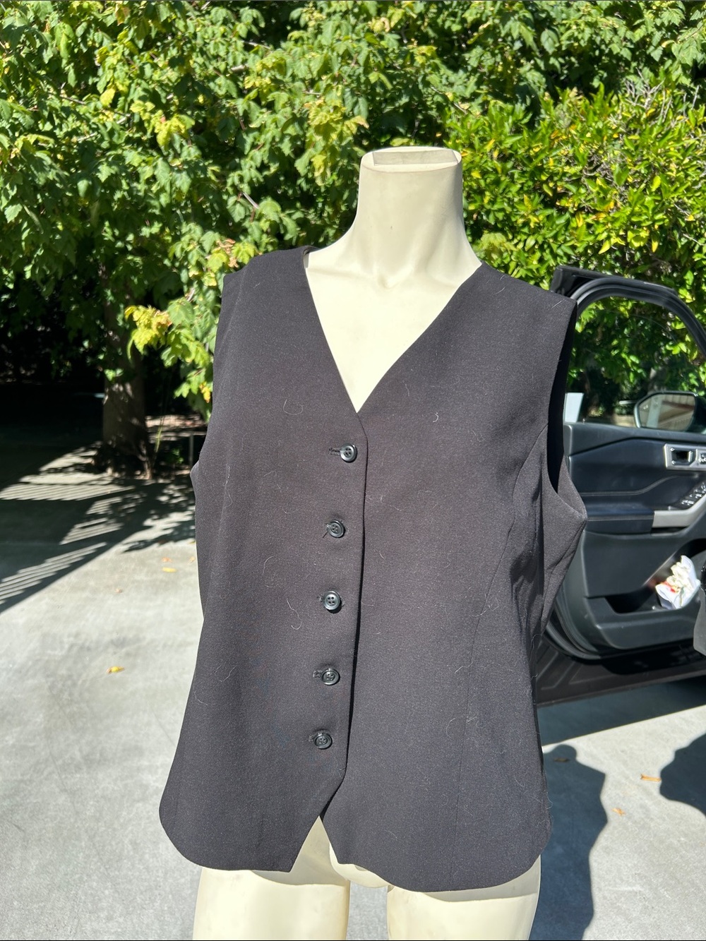 Chico’s Black Label Button Front Shirt Vest